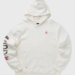 Nike Air Jordan Artist series by Darien Birks Men's White Fleece Hoodie sz XL